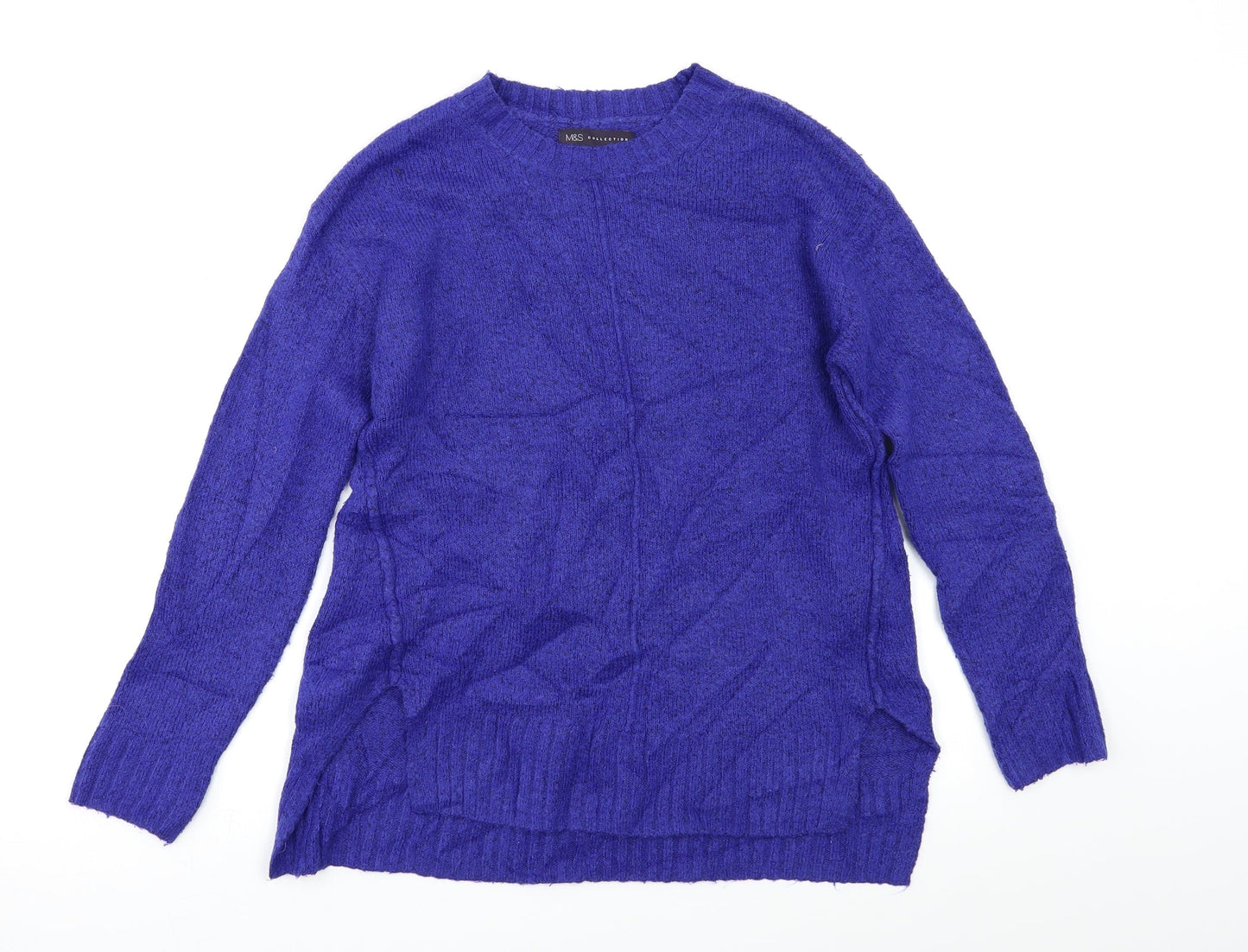 Womens UK Size S M&S Blue Pullover Jumper