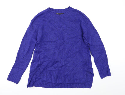 Womens UK Size S M&S Blue Pullover Jumper