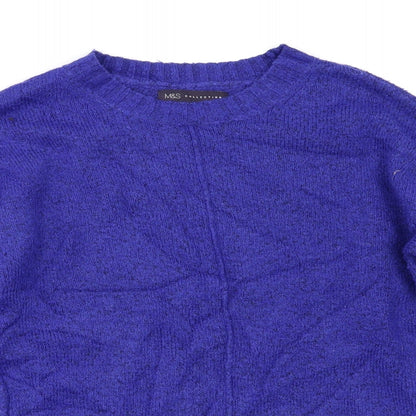 Womens UK Size S M&S Blue Pullover Jumper