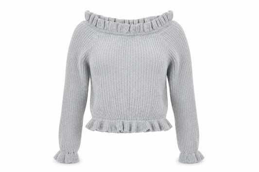 Womens UK Size 8 Select Grey Pullover Jumper