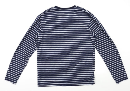 Primark Womens Blue Striped  Top Pyjama Top Size S