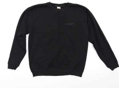 Fruit of the Loom Boys Black   Pullover Sweatshirt Size 11-12 Years