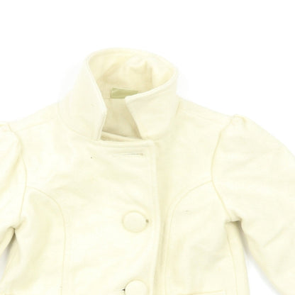 New Look Girls Ivory   Pea Coat Coat Size 2 Years