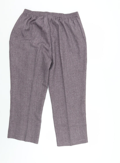 Womens UK Size 18 Damart Regular Fit  Purple Trousers