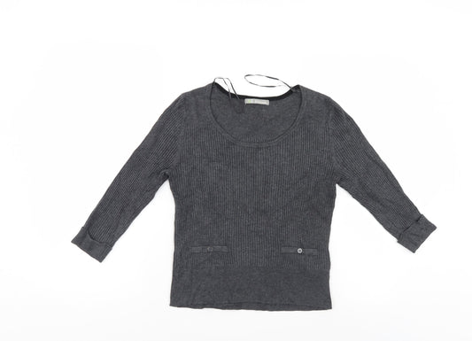 Womens UK Size 10 M&S Grey Pullover Jumper