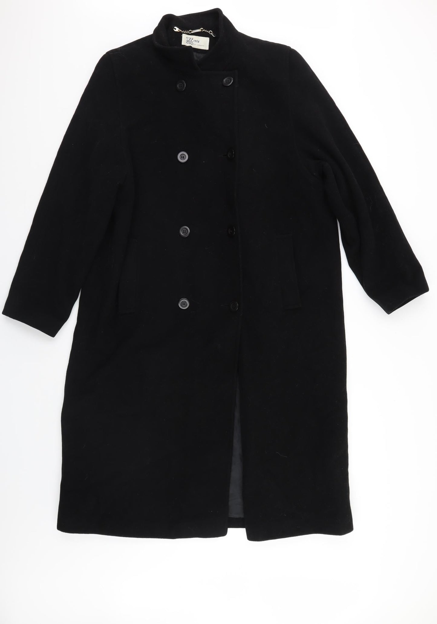 Womens UK Size  Kesta Black Overcoat