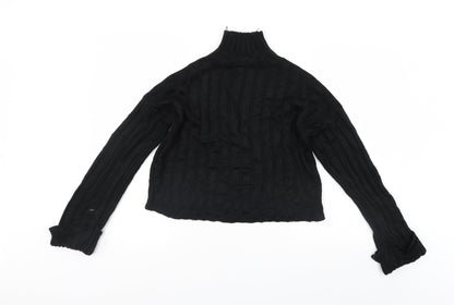 Womens UK Size M Misspap Black Pullover Jumper