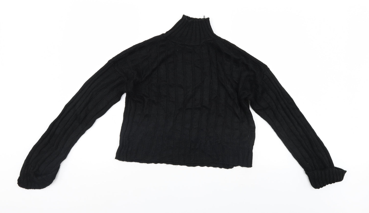 Womens UK Size M Misspap Black Pullover Jumper