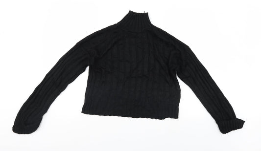 Womens UK Size M Misspap Black Pullover Jumper