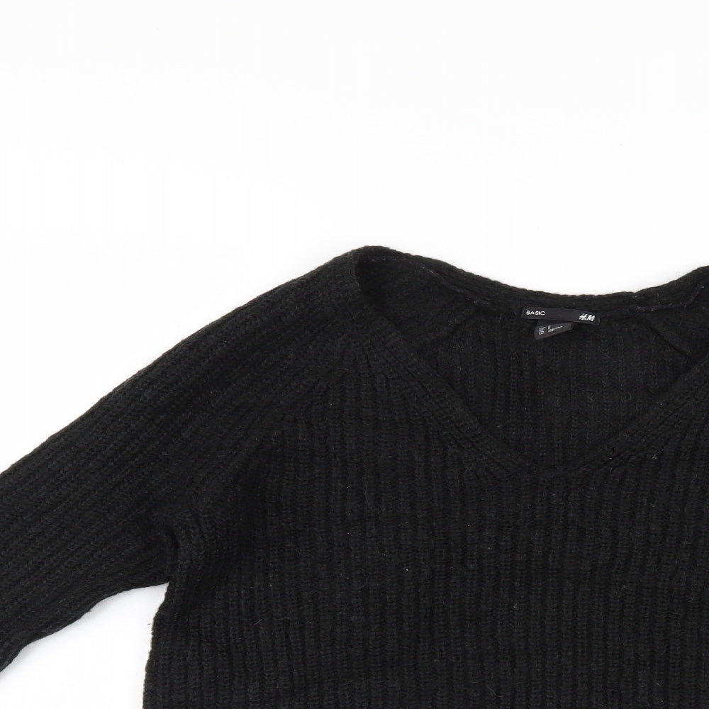 Womens UK Size S H&M Black Pullover Jumper