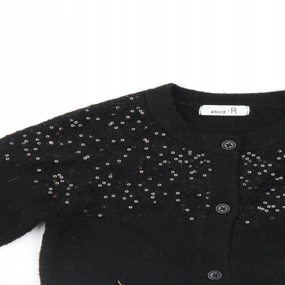 Abcd R Womens Black   Cardigan Jumper Size 8