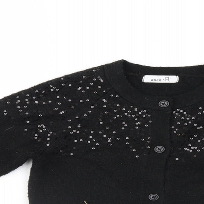 Abcd R Womens Black   Cardigan Jumper Size 8