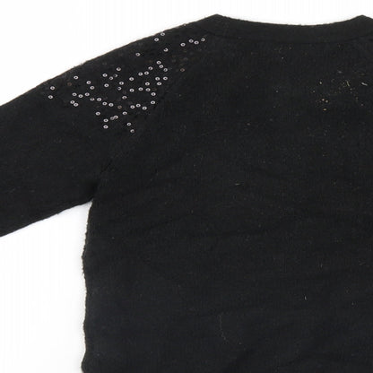 Abcd R Womens Black   Cardigan Jumper Size 8