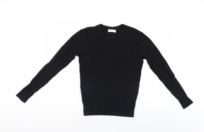 Womens UK Size 12 Papaya Black Pullover Jumper
