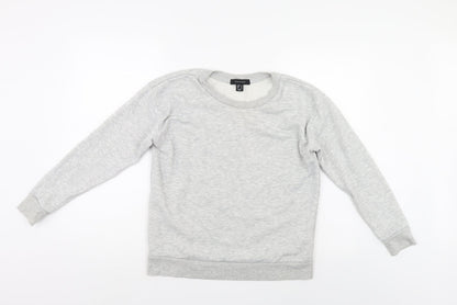 Additional front view of Atmosphere women’s grey pullover sweatshirt, size UK 10