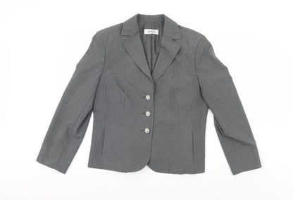 Womens UK Size 14 Gelco Regular Grey Suit Jacket