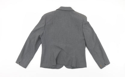 Womens UK Size 14 Gelco Regular Grey Suit Jacket