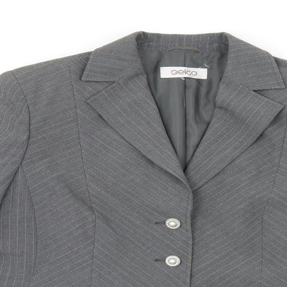 Womens UK Size 14 Gelco Regular Grey Suit Jacket