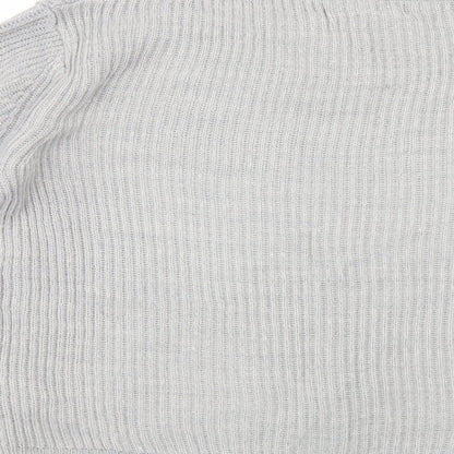 Womens UK Size 12 Atmosphere Grey Henley Jumper