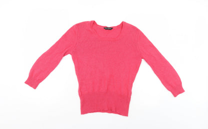 Womens UK Size 12 Miss Selfridge Pink Pullover Jumper