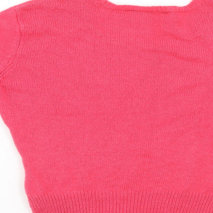 Womens UK Size 12 Miss Selfridge Pink Pullover Jumper