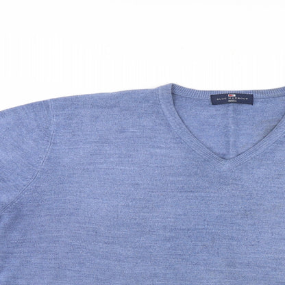 Blue Harbour Mens Blue   Pullover Jumper Size L