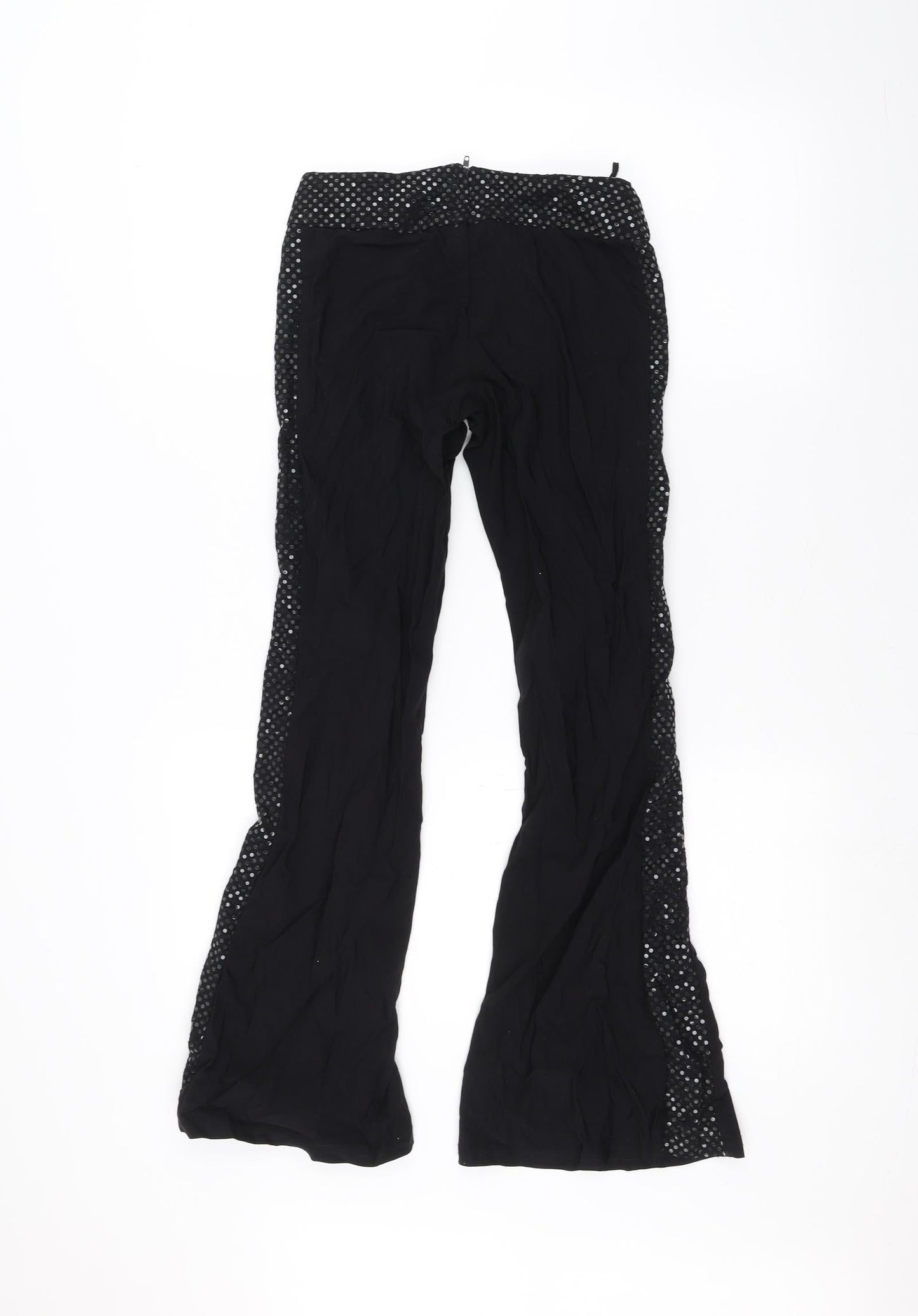 Womens UK Size 28 in Preworn Regular Fit Rain Trousers Black Trousers