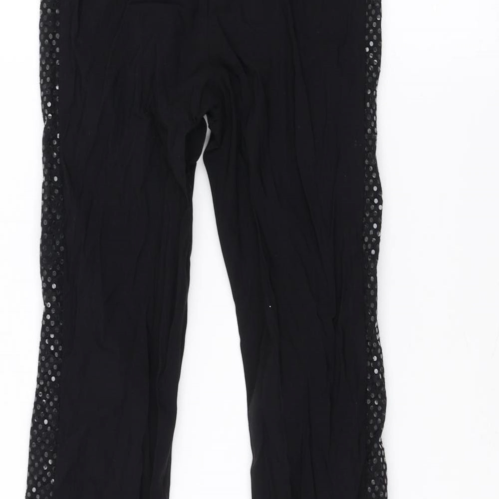 Womens UK Size 28 in Preworn Regular Fit Rain Trousers Black Trousers