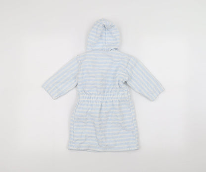 Mothercare Baby Blue Striped  Babydoll Robe Size 9-12 Months