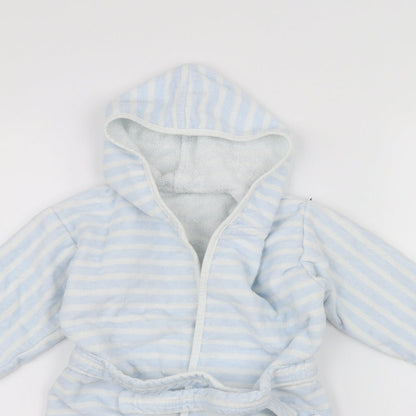 Mothercare Baby Blue Striped  Babydoll Robe Size 9-12 Months