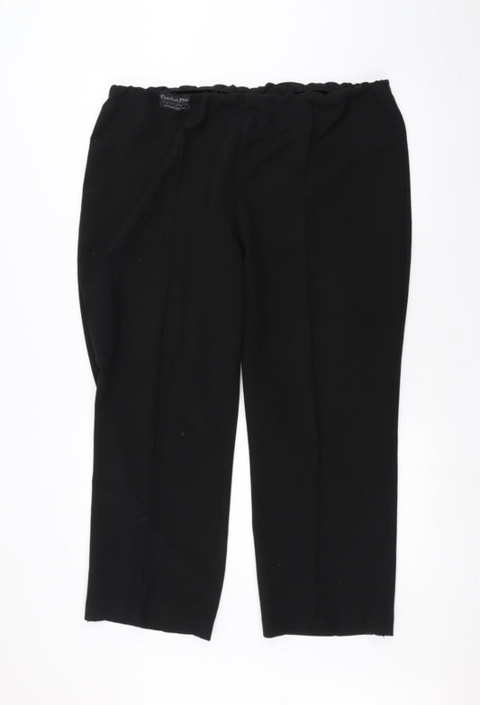 Womens UK Size 18 Vida Vi Regular Fit  Black Trousers