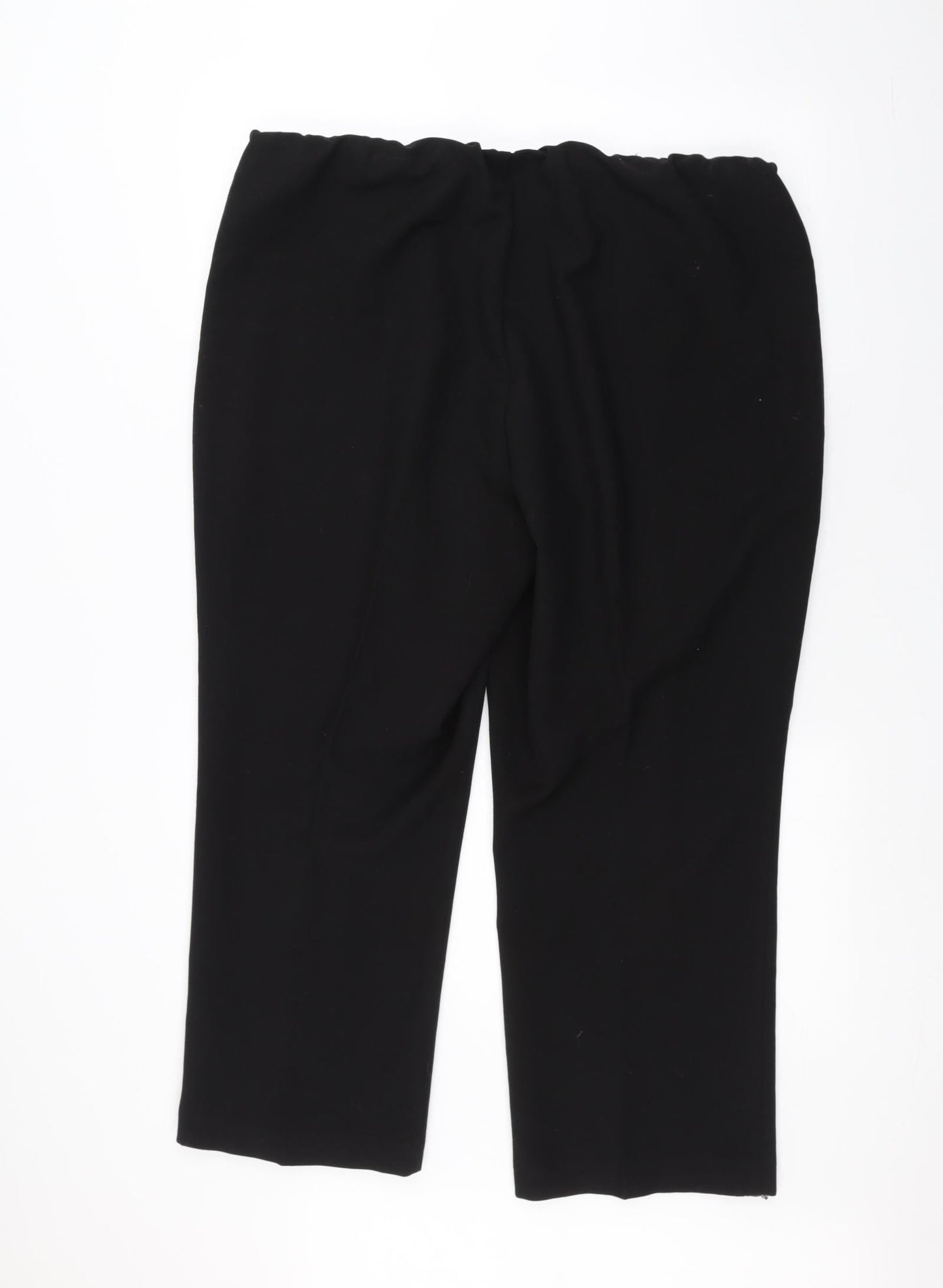 Womens UK Size 18 Vida Vi Regular Fit  Black Trousers