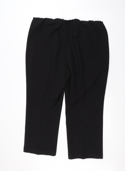 Womens UK Size 18 Vida Vi Regular Fit  Black Trousers