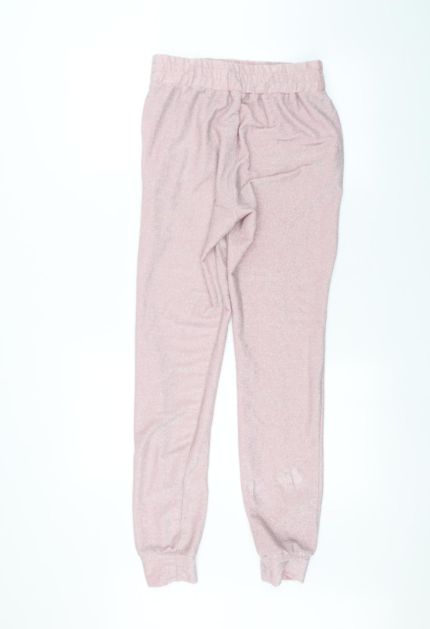 Womens UK Size L Preworn Regular Fit  Pink Trousers