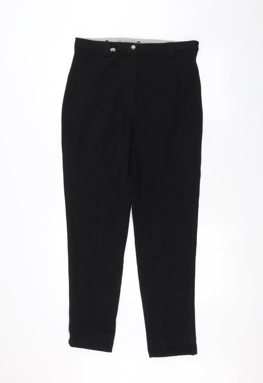 Womens UK Size 32 in Preworn Regular Fit  Black Trousers