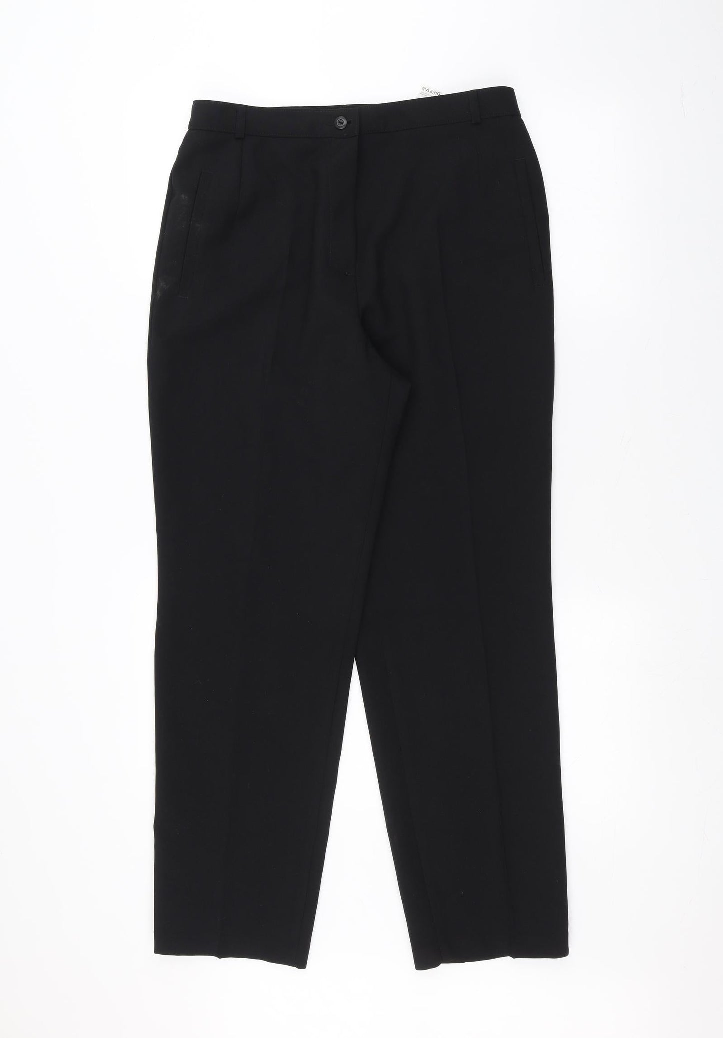 Womens UK Size 14 Marks and Spencer Regular Fit  Black Trousers