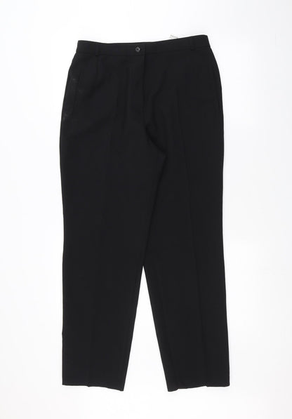 Womens UK Size 14 Marks and Spencer Regular Fit  Black Trousers