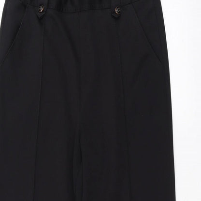 BM Womens Black   Trousers  Size 12 L23 in