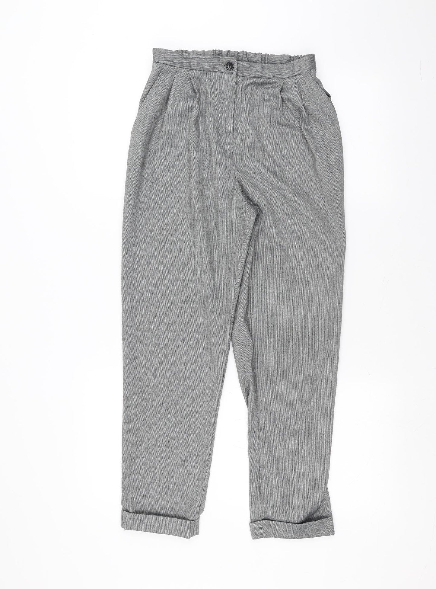 Womens UK Size XS Cooperative Regular Fit Rain Trousers Grey Trousers