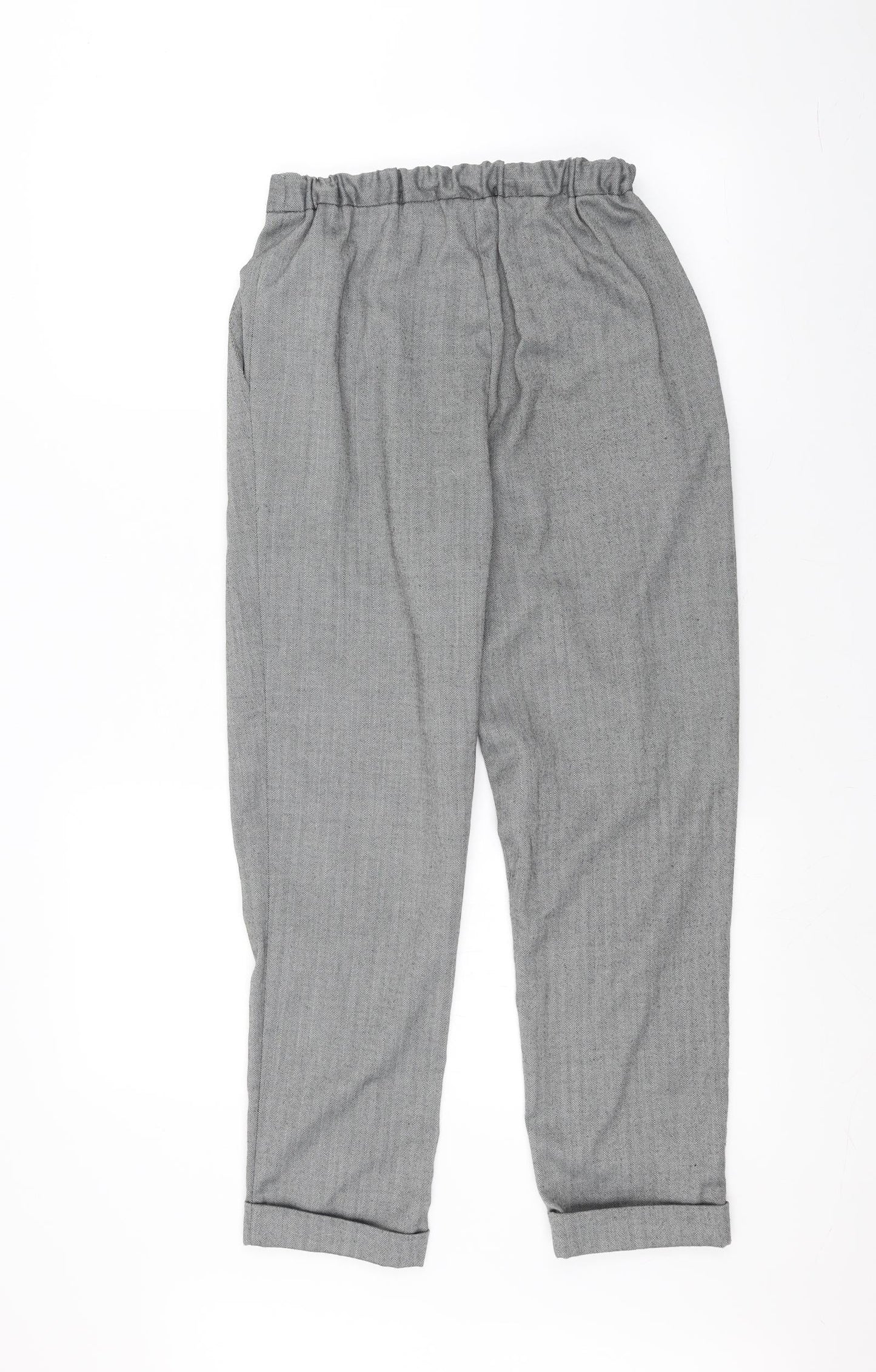 Womens UK Size XS Cooperative Regular Fit Rain Trousers Grey Trousers