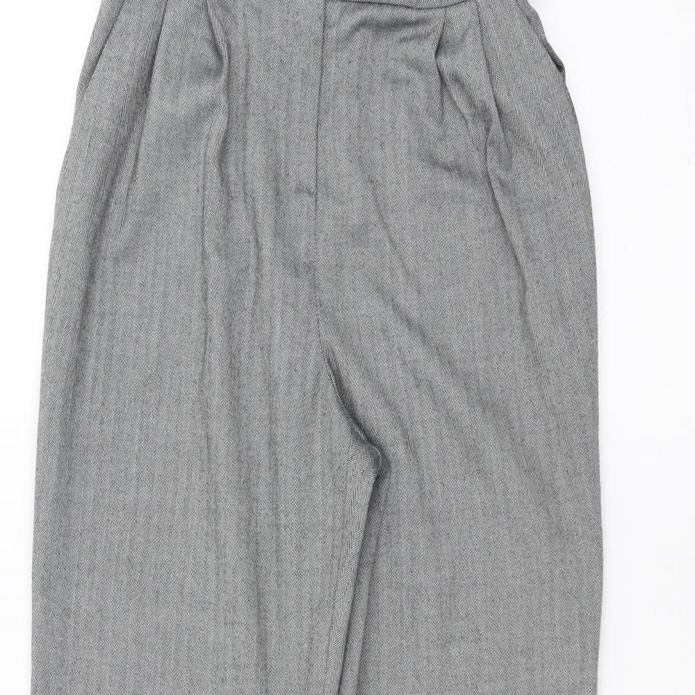 Womens UK Size XS Cooperative Regular Fit Rain Trousers Grey Trousers