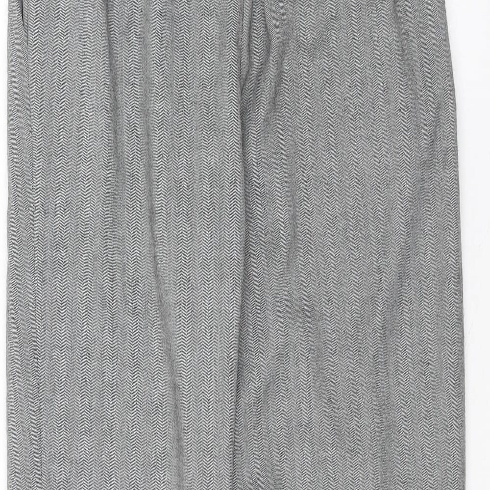 Womens UK Size XS Cooperative Regular Fit Rain Trousers Grey Trousers