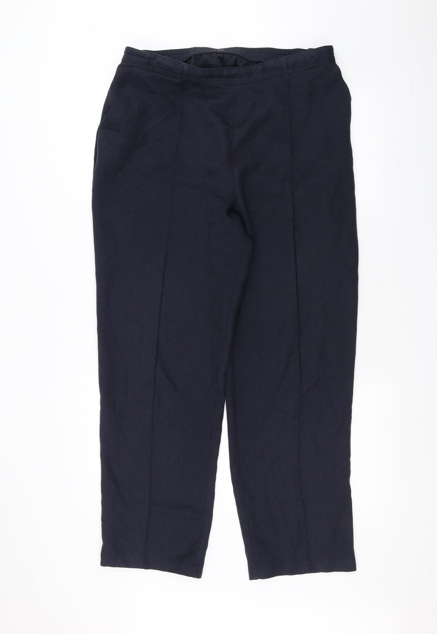 Womens UK Size 16 Marks and Spencer Regular Fit  Blue Trousers
