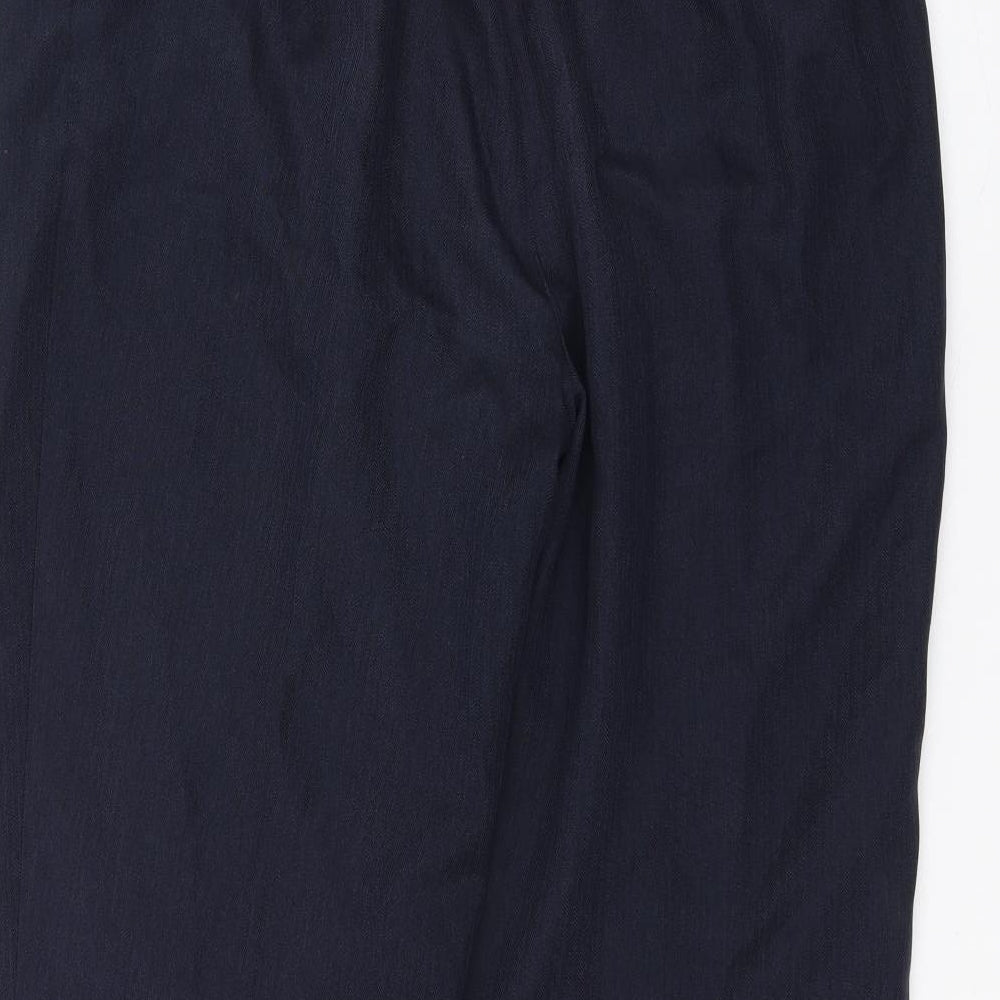 Womens UK Size 16 Marks and Spencer Regular Fit  Blue Trousers