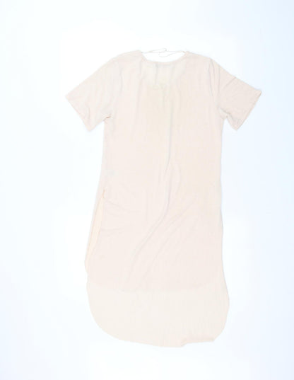 Womens UK Size 8 Select Pink Basic T-Shirt
