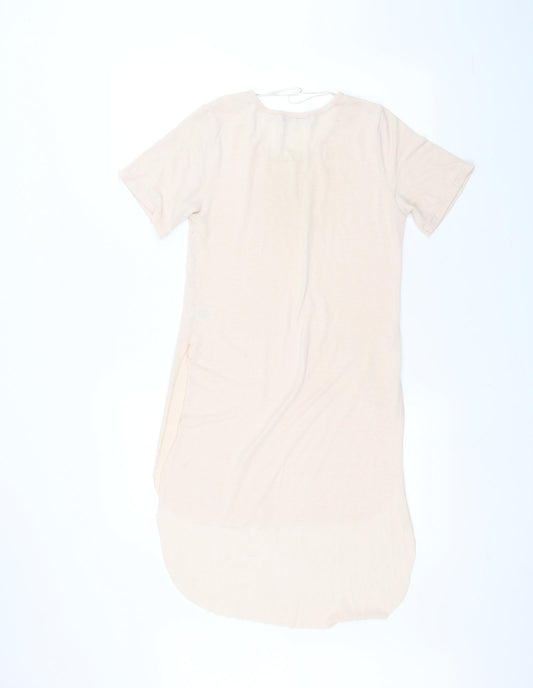 Womens UK Size 8 Select Pink Basic T-Shirt