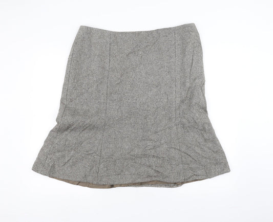 AMARANTO Womens White Striped  A-Line Skirt Size 18