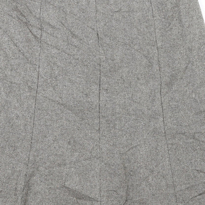 AMARANTO Womens White Striped  A-Line Skirt Size 18