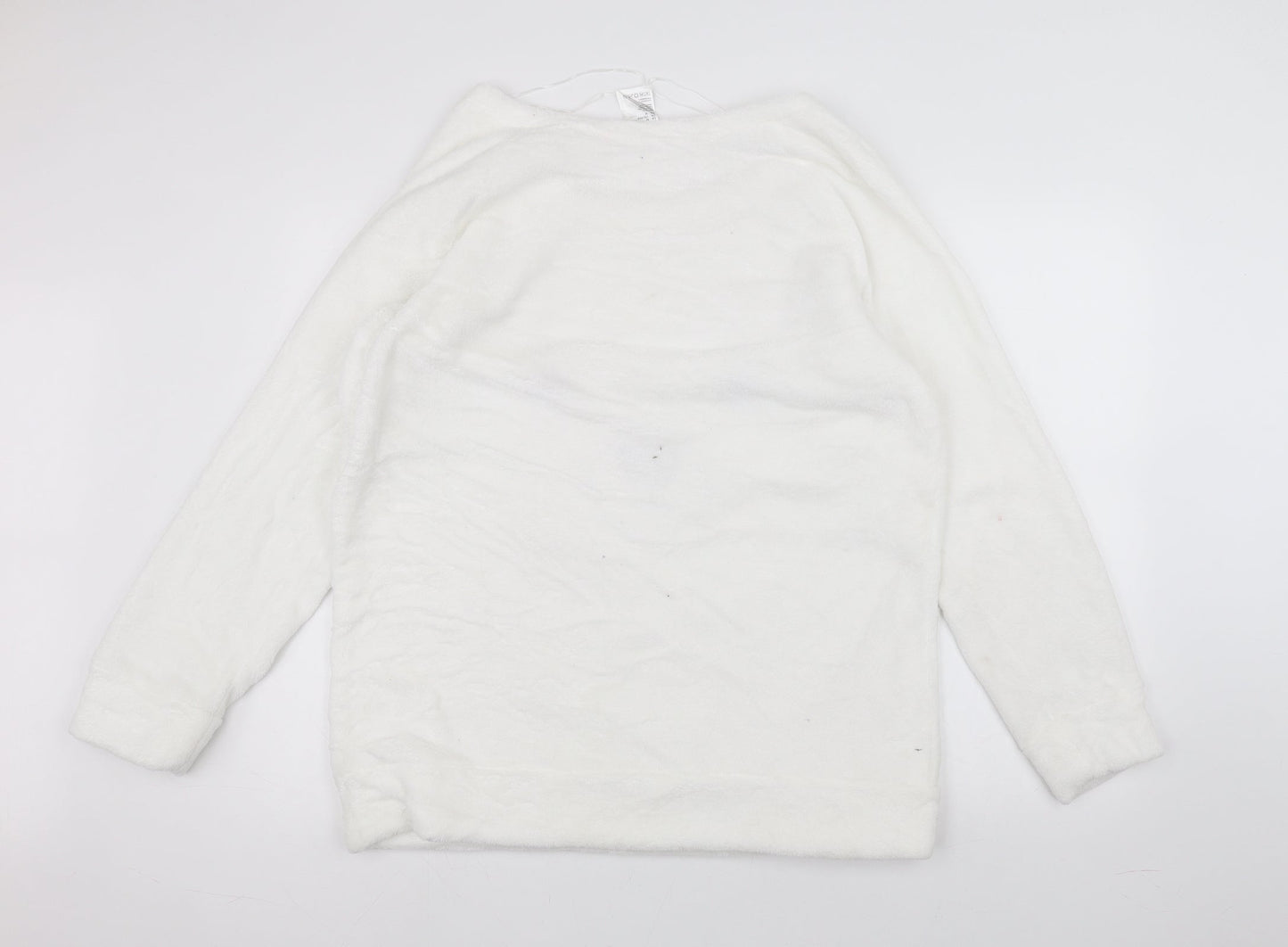 Womens UK Size M H&M White Pullover Jumper