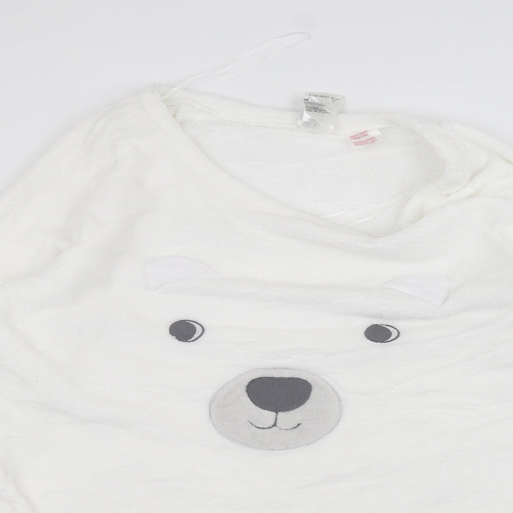 Womens UK Size M H&M White Pullover Jumper